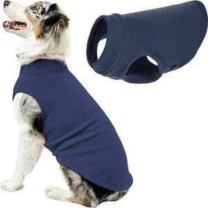 Gooby - Stretch Fleece Vest Trui Fleece Vest Jas Jumper voor Honden Indigo Blauw Maat 3XL (20,5 inch)