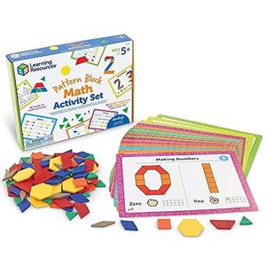 Learning Resources LER6135 Patroon Blok Wiskunde Activiteit 144-Stukken Set,multi kleuren