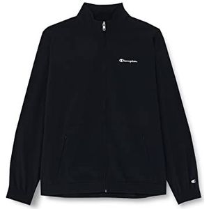 Champion Eco Future Gerecycled Stretch Woven Full-Zip Sweatshirt, zwart, M voor heren
