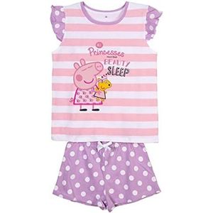 CERDÁ LIFE'S LITTLE MOMENTS Peppa Wutz 100% katoen, 2-delig, T-shirt en broek voor meisjes, officieel gelicentieerd product, roze, standaard voor meisjes