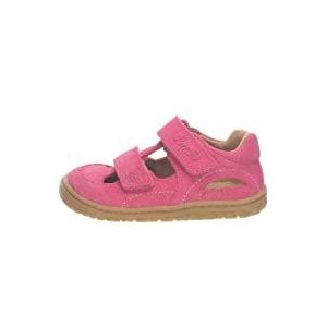 Lurchi Nando Barefoot Sandalen voor meisjes, rood, 24 EU