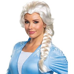 Disguise Dames Disney Elsa Frozen 2 pruik, blond, één maat volwassene