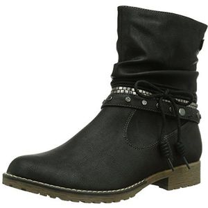 s.Oliver 25307 Dames biker boots, zwart zwart 1, 40 EU