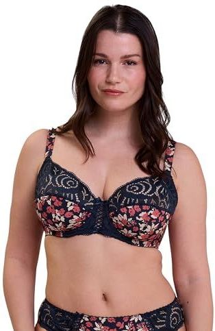 SANS COMPLEXE - Amélie Print - Omsluitend BH - Blauw - Polyamide