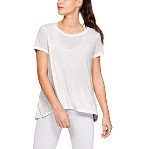 Under Armour Dames UA Whisperlight Ss Foldover Shirt met korte mouwen