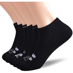 Fila Dames Show Sokken, Zwart (6 Pack), Eén maat