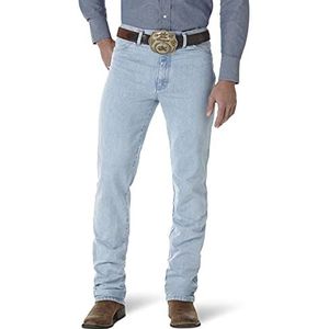 ALL TERRAIN GEAR X Wrangler Cowboy Jeans in Slim Fit. Jean Ajuste Delgado De Corte Vaquero heren, Gouden gesp, 34W x 36L