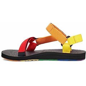 Teva Universele Pride sandalen voor dames, Regenboog meerkleurig, 40 EU