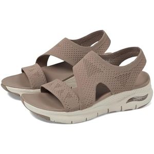 Skechers Cali Arch FIT Helderste dag voor dames, Mokka Gebreid, 43 EU