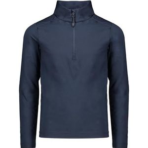 CMP - Softech Sportshirt - Blauw - Katoen - Halve Ritssluiting