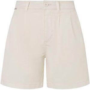 Pepe Jeans Dames Vania Shorts, Wit (Mousse White), 32W, Wit (Mousse Wit), 32W