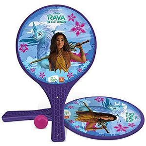 Mondo Toys 15977 Disney Raya en de laatste draak, 2 rackets van kunststof/rubberen bal, strandspel voor kinderen en volwassenen