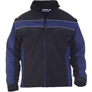 Hydrowear 042602 Rome Thermo Line Soft Shell Jack, 100% Polyester, 4X-Large Mate, Navy/Zwart