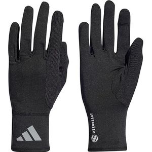 Adidas Unisex Volwassen AEROREADY Handschoenen, Zwart/Reflective Silver, L