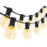 Yuucio G40 - Led-lichtsnoer - 60 m - 100 + 4 Plastic Lampen - Waterdicht IP44 - Warmwit