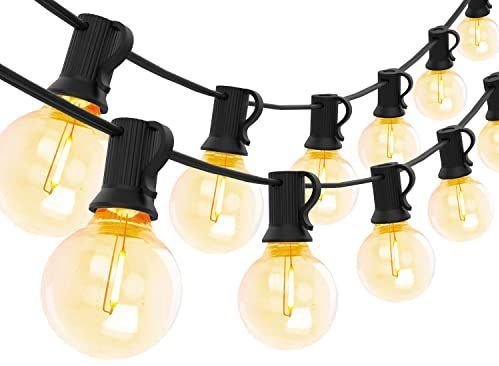 Yuucio G40 - Led-lichtsnoer - 60 m - 100 + 4 Plastic Lampen - Waterdicht IP44 - Warmwit