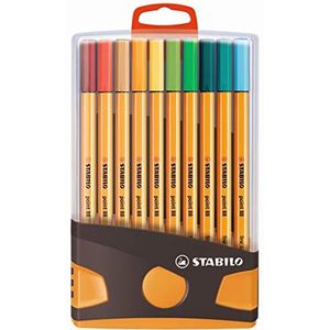 Fineliner - STABILO punt 88 - ColorParade - Diverse Kleuren - 20 stuks - Hangversie