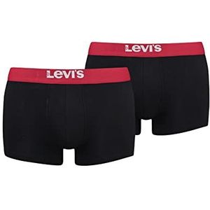 Levi's Solid Basic Trunk Herenschoenen, zwart/rood, S