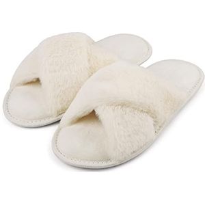 riemot - Pantoffels - Beige - Pluche - Antislip - Winter