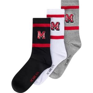 AC Milaan sokken, 3 paar, college-collectie, officieel logo