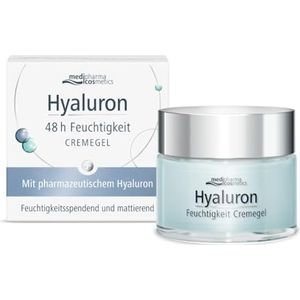 Medipharma Cosmetics - Hyaluronzuur - Hydraterende Crèmegel - 48 uur - Voor Droge en Vette Huid