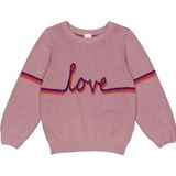 Fred's World - Gebreide Trui - Donkerlila - Ronde Hals - Lange Mouw