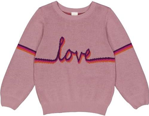 Fred's World - Gebreide Trui - Donkerlila - Ronde Hals - Lange Mouw