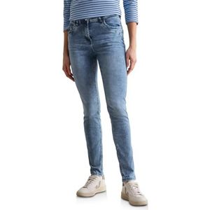 CECIL - Slim Fit Jeans - Lichtblauw - Katoenmix met Stretch