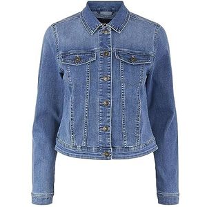 PIECES PCOIA LS DNM Jacket MB NOOS BC Jeansjack, Medium Blue Denim, S