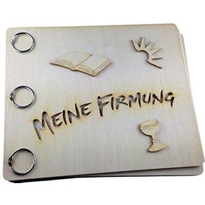 Petra's Knutsel-News knutselset geheugenboek 'Meine Firmung', hout/papier, afmetingen ca. 25 x 20,5 cm, 25 cm