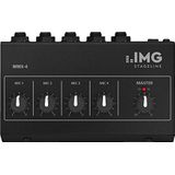 IMG STAGELINE MMX-4 Miniatuur Microfoon Mixer, zwart, 4 mono kanalen