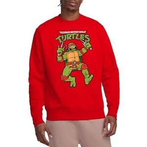 Teenage Mutant Ninja Turtles Tmnt Retro Raph Crew Sweatshirt, Rood, Medium, Rood, M