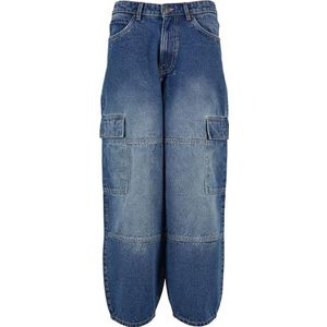 Urban Classics Tapered Heavy Ounce Baggy Cargo Jeans, casual cargo jeans, baggy jeans voor mannen, maten 28-44, Vuilgewassen, 28