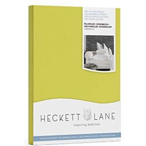 Heckett Lane Perkal Pillow Case, 100% Percal Cotton, Green Oasis, 40 x 80 Cm, 1.0 Pieces
