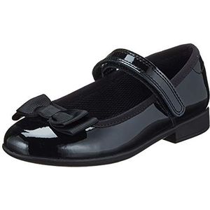 Clarks Meisjes Scala Tap T gesloten teen sandalen, Zwart Zwart Pat Zwart Pat, 26 EU