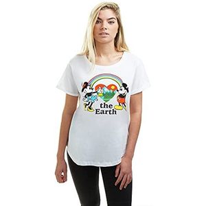 Disney Mickey Mouse Earth T-shirt voor dames
