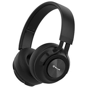 TELLUR Feel Bluetooth over-ear, BT v5.3, tot 15 uur, USB C hoofdtelefoon met microfoon, draadloze hoofdtelefoon, uitstekende bas, zacht en licht ontwerp, opvouwbaar (zwart)