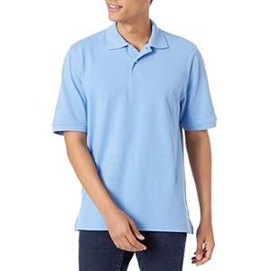 Amazon Essentials Men's Poloshirt van piqué-katoen met normale pasvorm (verkrijgbaar in grote en lange maten), Frans blauw, XXL