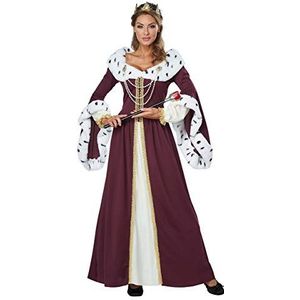 California Costumes 01460S Royal Storybook Koningin cartoon Volwassen Sized Kostuums, Meerkleurig, Klein