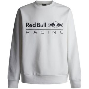 Red Bull Racing X Pepe Jeans Heren RBR TEAM LOGO CREW Sweatshirt, Wit (MOUSSE WIT), XS, Wit (Mousse Wit), XS