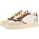 Gioseppo Bowdle Sneakers - Wit - Animal Print - Glitter - Metallic Details