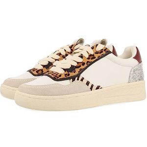 Gioseppo Bowdle Sneakers - Wit - Animal Print - Glitter - Metallic Details