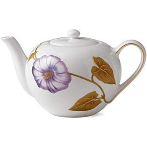 Royal Copenhagen Flora theepot, Fine Bone China, wit