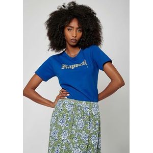 Kaporal, Dames T-shirt, slim fit, korte mouwen, ronde hals, model SOTIC, kleur blauw, maat XS, Indeigo, XS