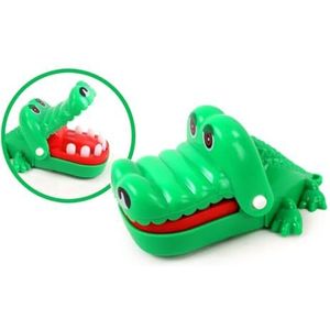 FLYPOP'S - Bijtende Krokodil - Bordspel - 038910 - Diverse Kleuren - Plastic - Kinderspeelgoed - Spellen voor Meerdere Personen - Familie - 8 cm - Vanaf 3 jaar