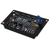 Ibiza - DJ21USB-BT - 4 weg/7 kanaals mixer met verschillende ingangen - Bluetooth en USB - Zwart