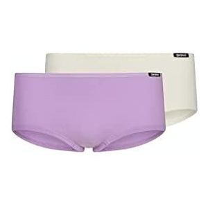 Skiny Cotton Essentials Slip, voor meisjes, paars selectie, regular (verpakking van 2 stuks), Purple Selectie, 164 cm