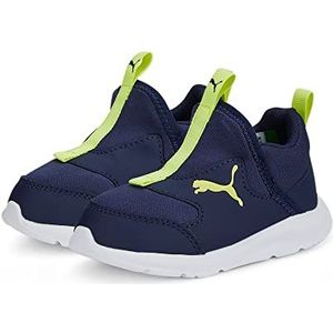 PUMA Baby Fun Racer Slip On Inf Sneakers voor baby's, uniseks, Peacoat Light Lime, 20 EU