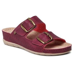Scholl aberdeen dames sandaal, Bordeaux, 36 EU Breed