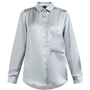 DreiMaster Klassik Dames Casnagie Blouse met lange mouwen, Donkerblauw, S